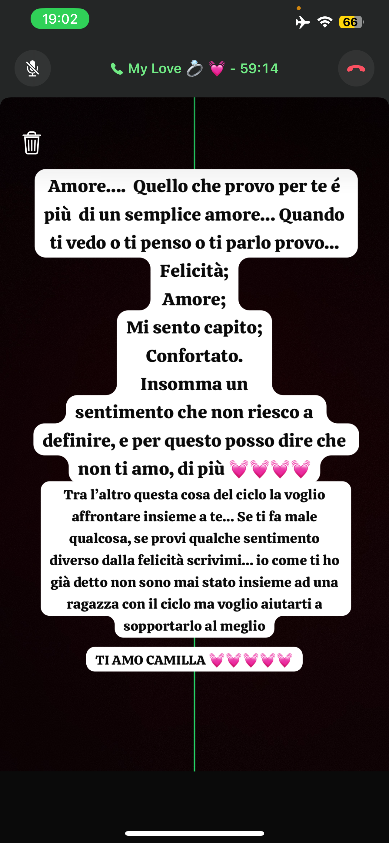 Prima lettera d'amore